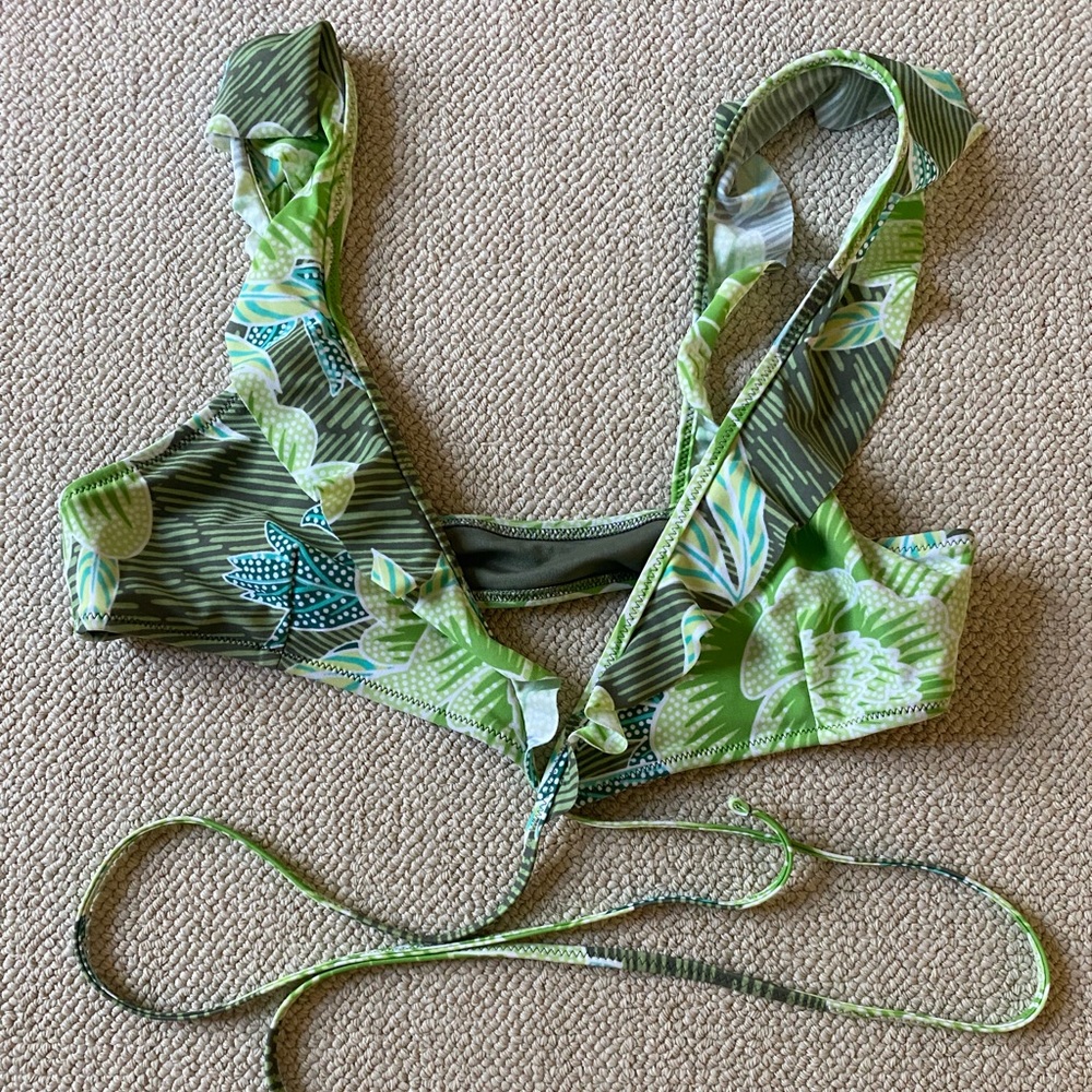 Wrap bikini top.